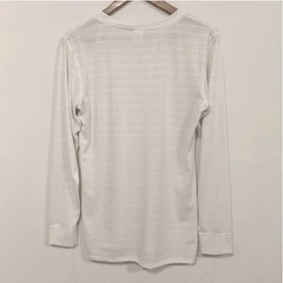 Zyia Active White Perforated Chill Long Sleeve Top S - Picture 10 of 14